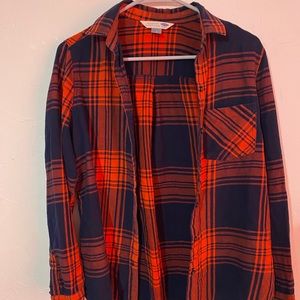 Navy and blue button up women’s size small